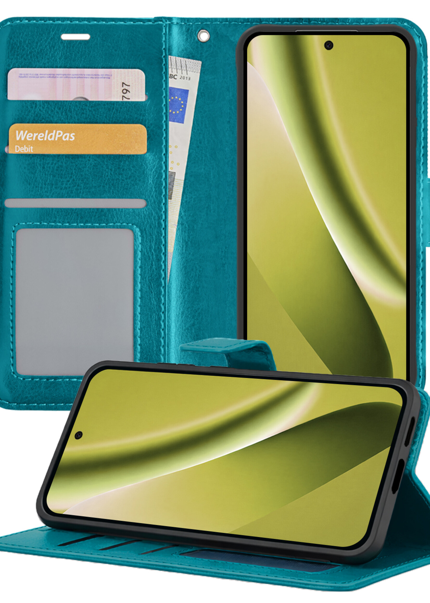 LUQ LUQ Google Pixel 10a Hoesje Bookcase - Turquoise