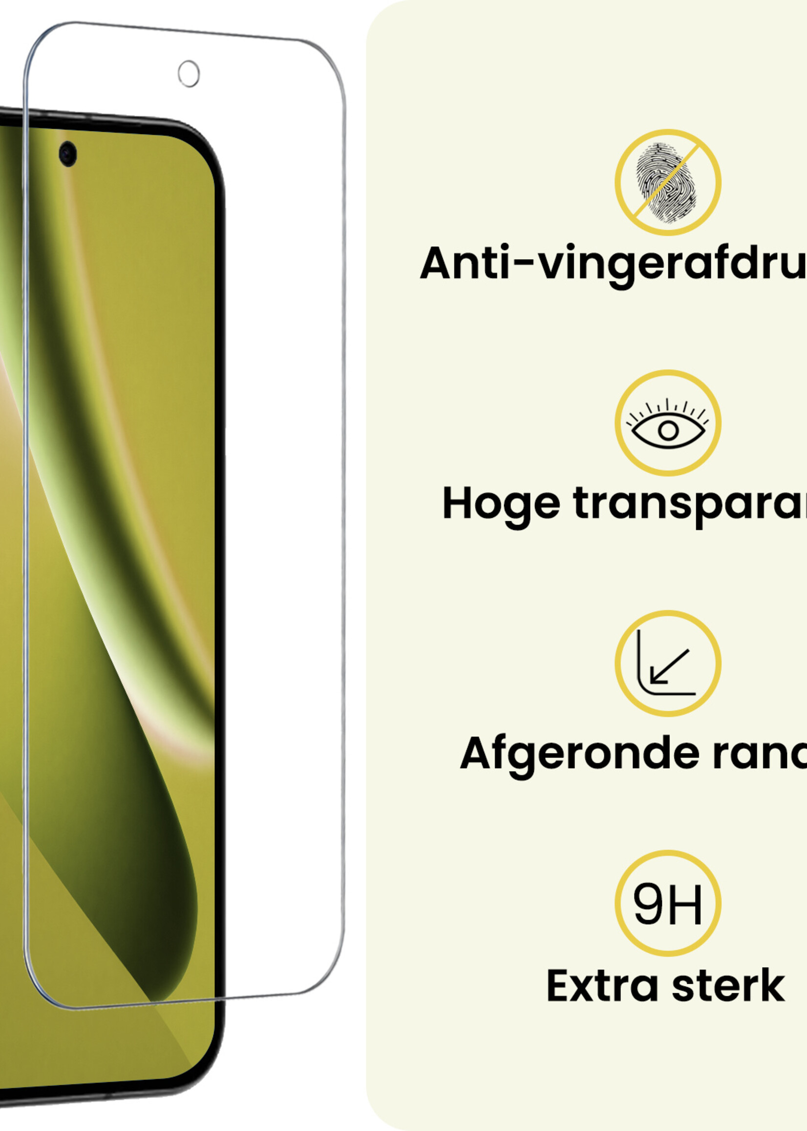 LUQ LUQ Google Pixel 10a Hoesje Bookcase Met 2x Screenprotector - Donkerblauw