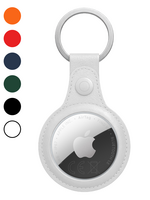 LUQ LUQ AirTag 2 Hoesje Leer - Wit