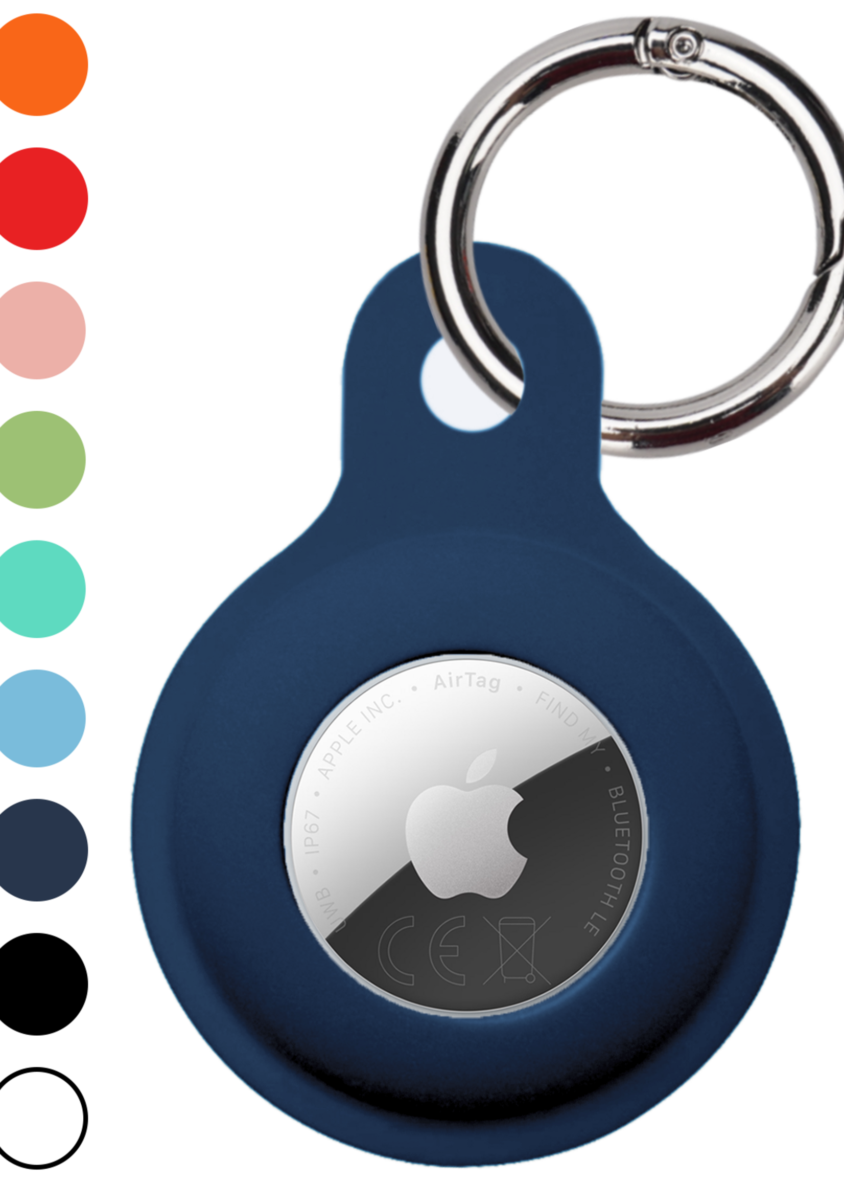 LUQ LUQ AirTag 2 Hoesje Siliconen - Donkerblauw