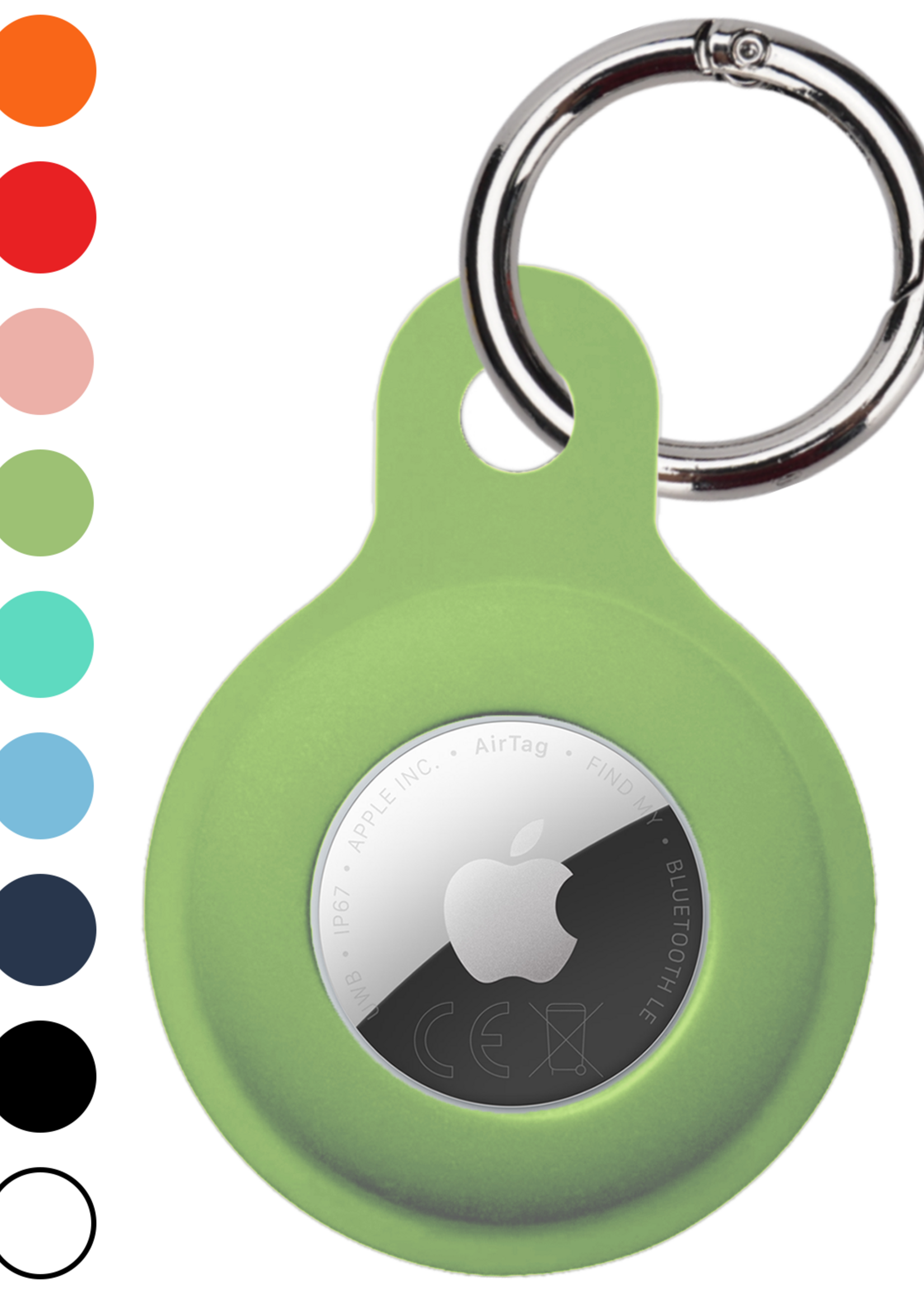 LUQ LUQ AirTag 2 Hoesje Siliconen - Lichtgroen