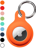 LUQ LUQ AirTag 2 Hoesje Siliconen - Oranje