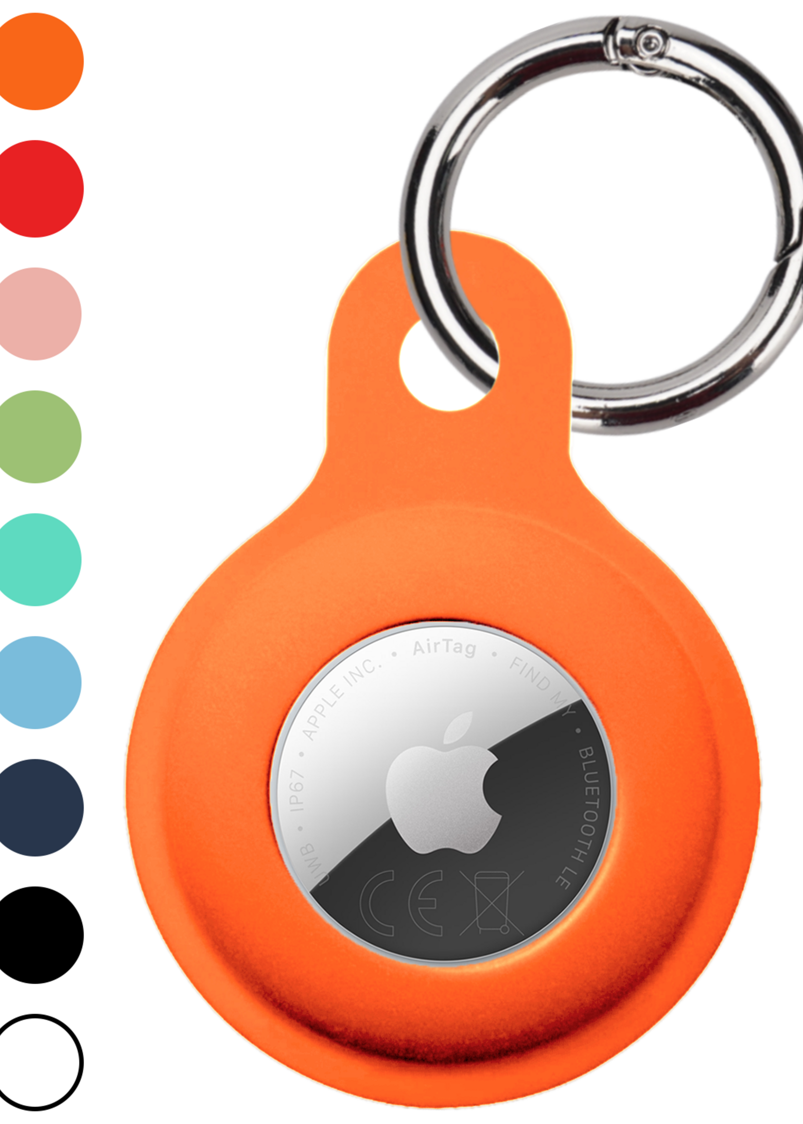 LUQ LUQ AirTag 2 Hoesje Siliconen - Oranje