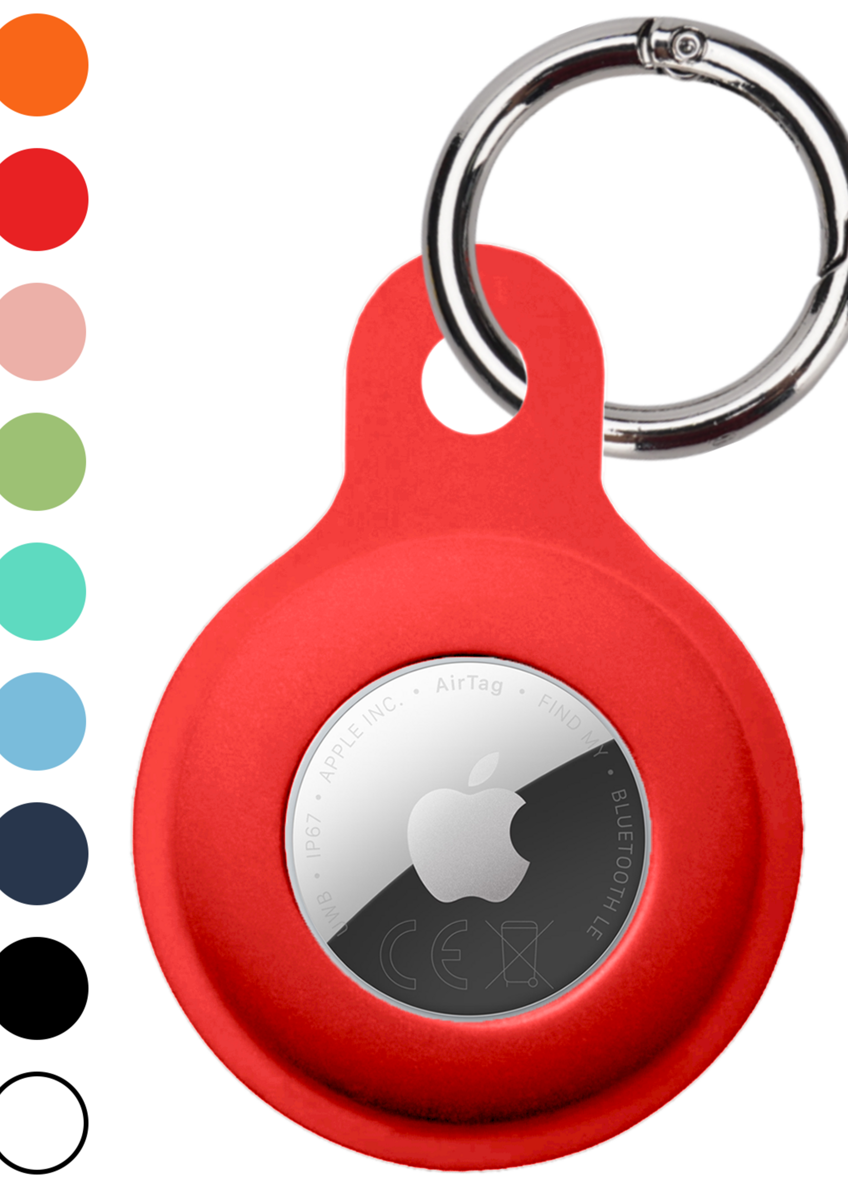 LUQ LUQ AirTag 2 Hoesje Siliconen - Rood