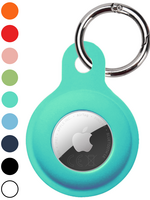 LUQ LUQ AirTag 2 Hoesje Siliconen - Turquoise