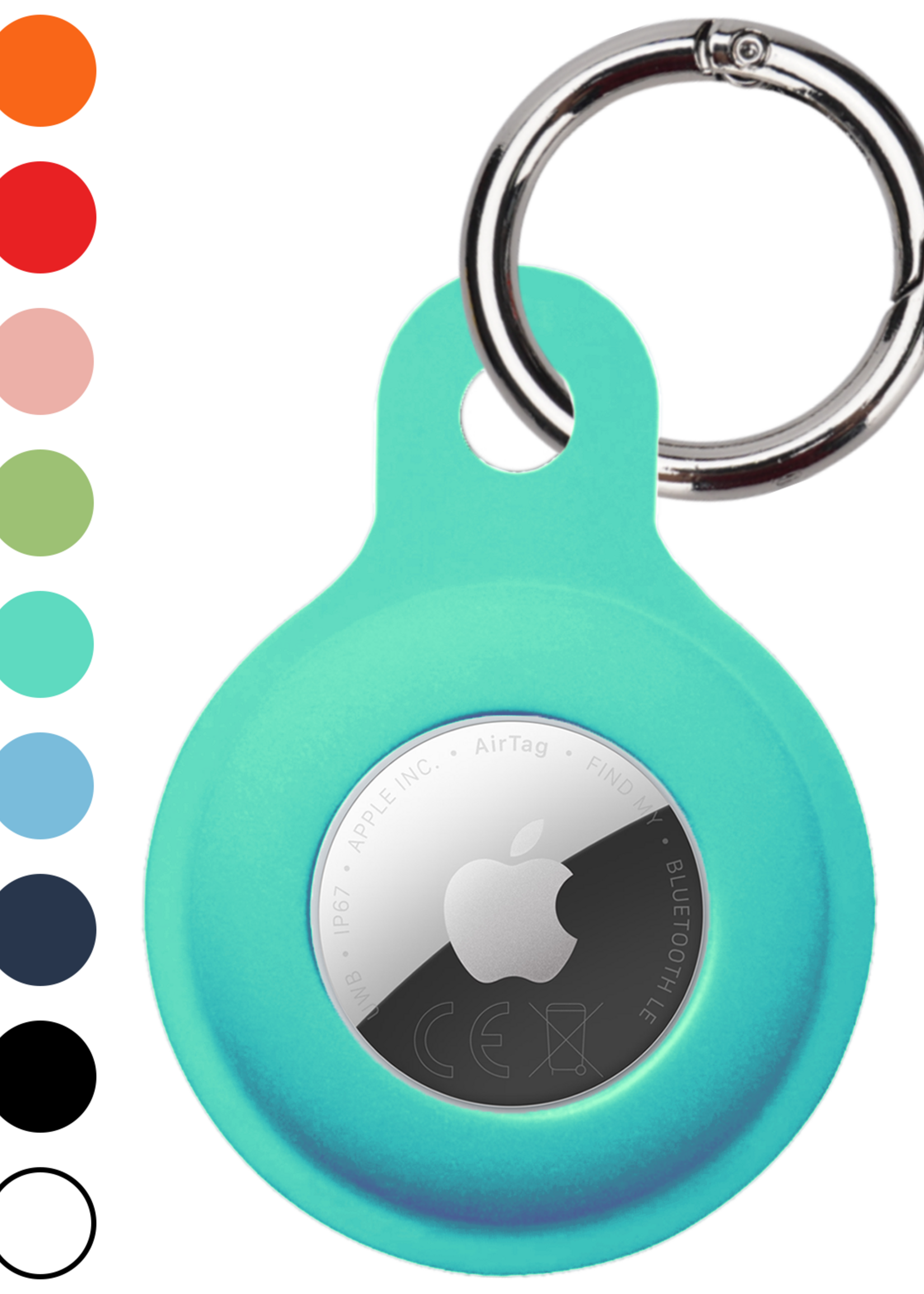 LUQ LUQ AirTag 2 Hoesje Siliconen - Turquoise