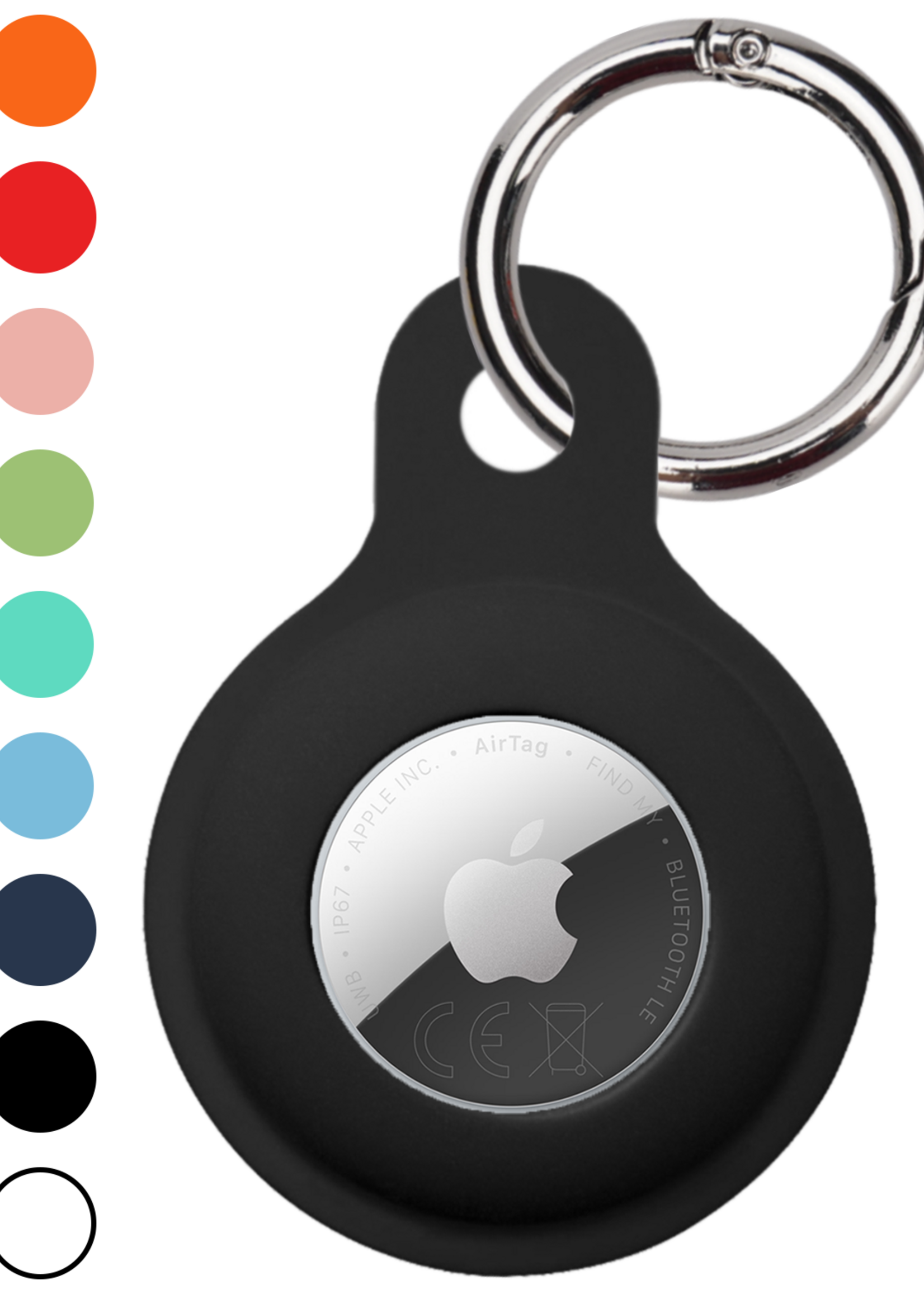 LUQ LUQ AirTag 2 Hoesje Siliconen - Zwart