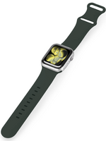 LUQ LUQ Apple Watch Bandje Siliconen Verstelbaar (42/44/45/46 mm) - Grijs
