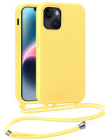 LUQ LUQ iPhone 13 Mini Hoesje Met Koord - Geel