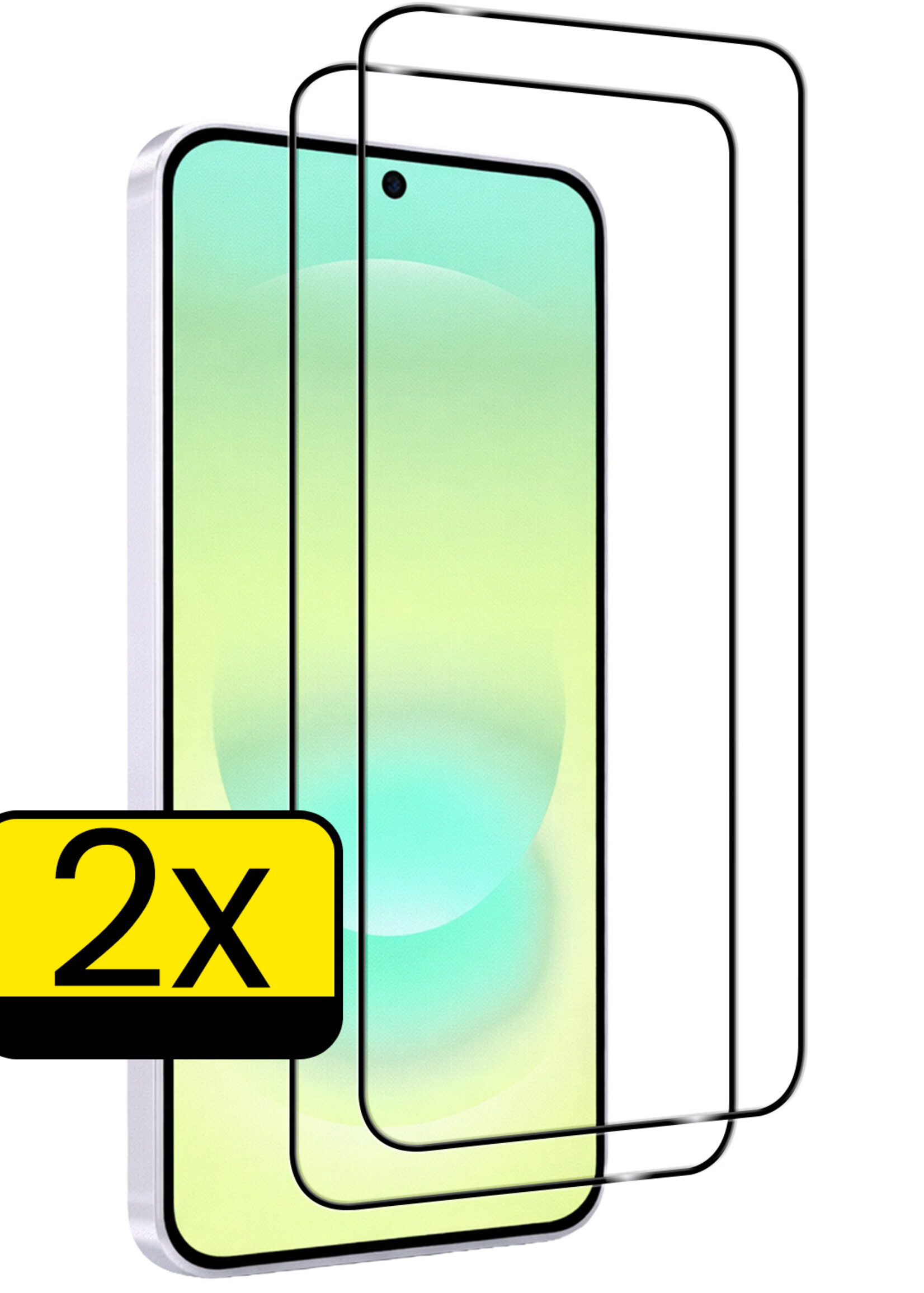 LUQ LUQ Samsung Galaxy A37 Screenprotector Glas Full Cover - 2 PACK