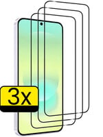 LUQ LUQ Samsung Galaxy A37 Screenprotector Glas Full Cover - 3 PACK