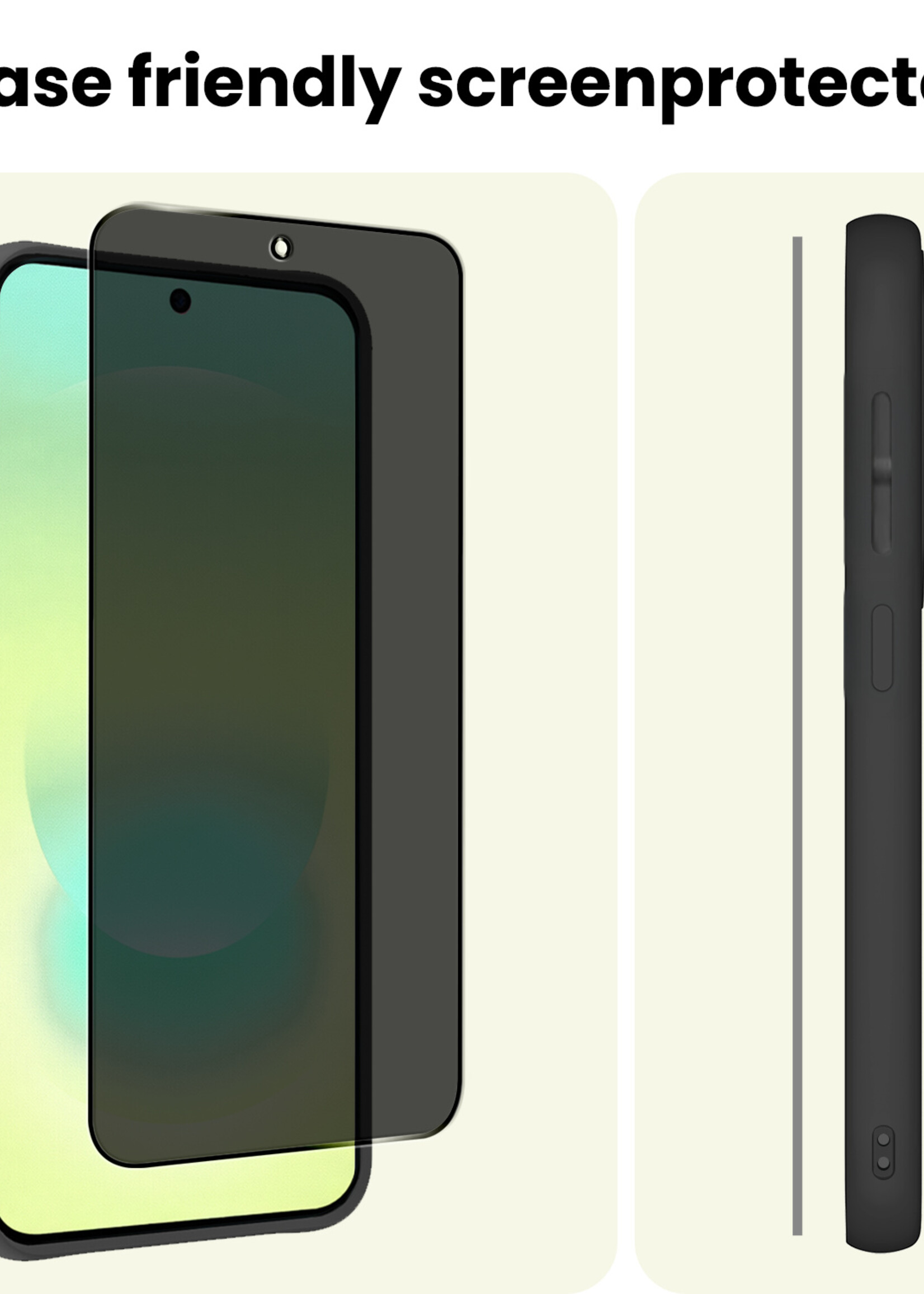 LUQ LUQ Samsung Galaxy A37 Screenprotector Glas Privacy