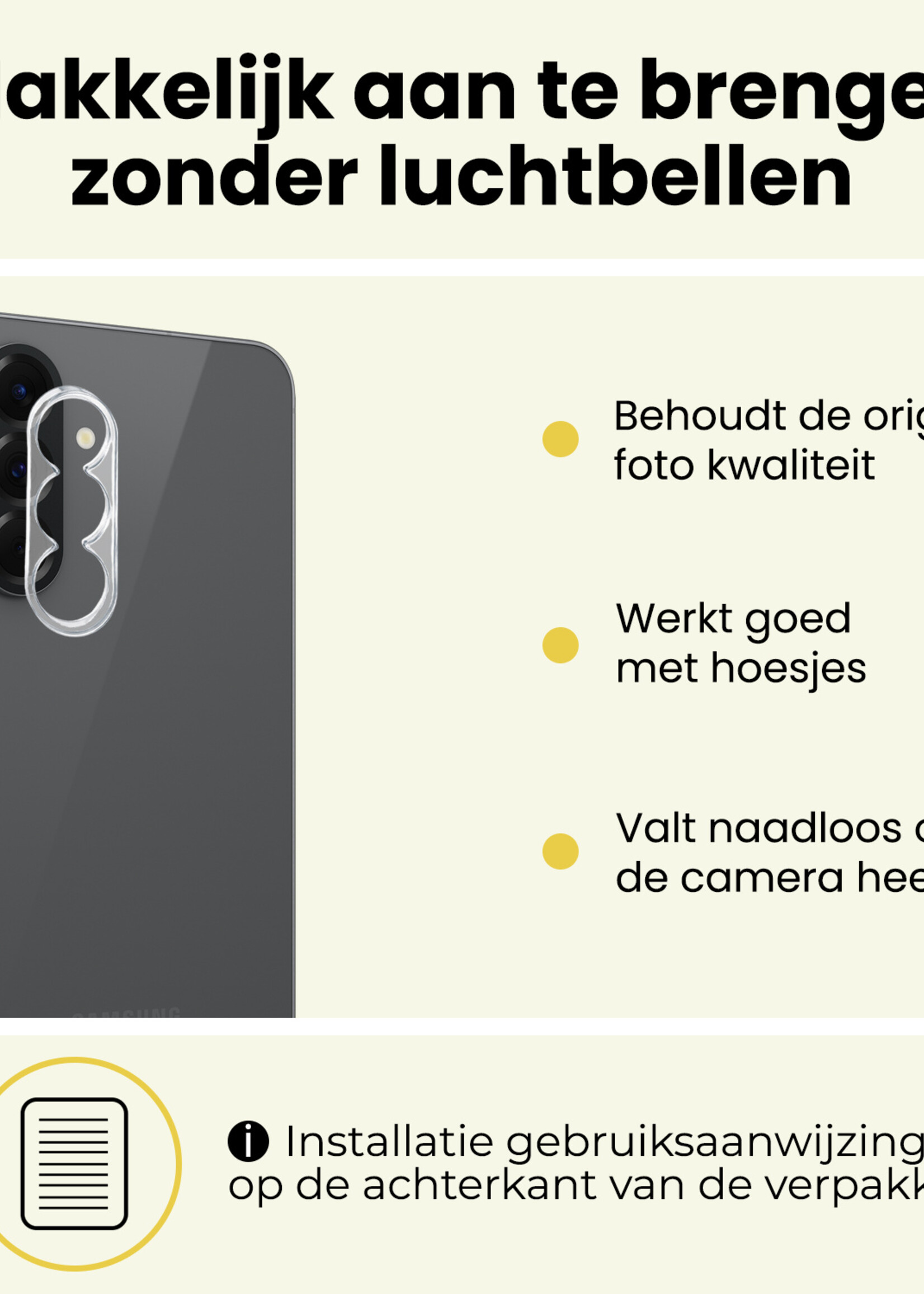 LUQ LUQ Samsung Galaxy A37 Camera Screenprotector