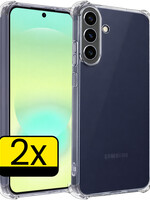 LUQ LUQ Samsung Galaxy A37 Hoesje Shockproof - Transparant - 2 PACK
