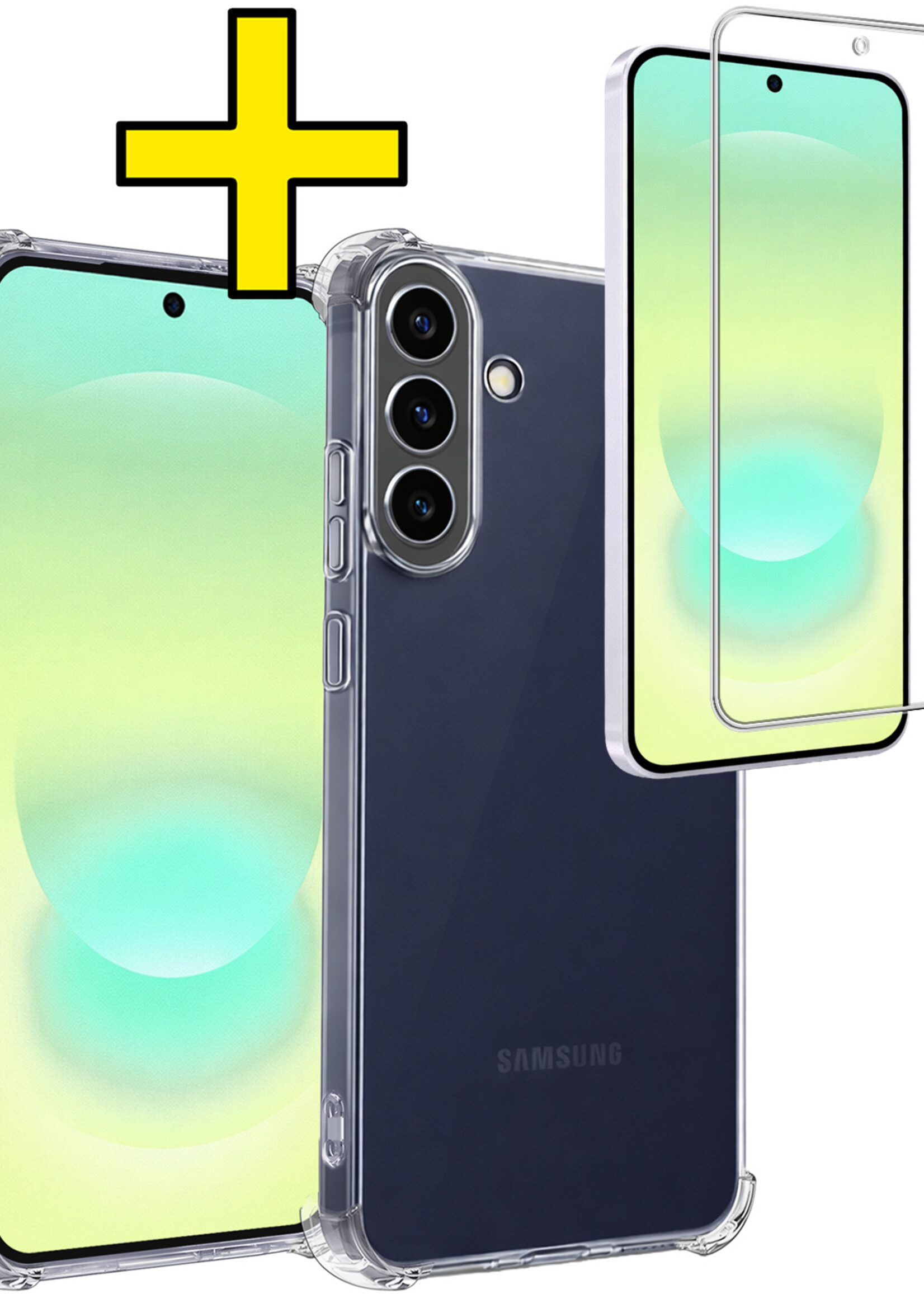 LUQ LUQ Samsung Galaxy A37 Hoesje Shockproof Met Screenprotector