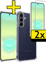 LUQ LUQ Samsung Galaxy A37 Hoesje Shockproof Met 2x Screenprotector