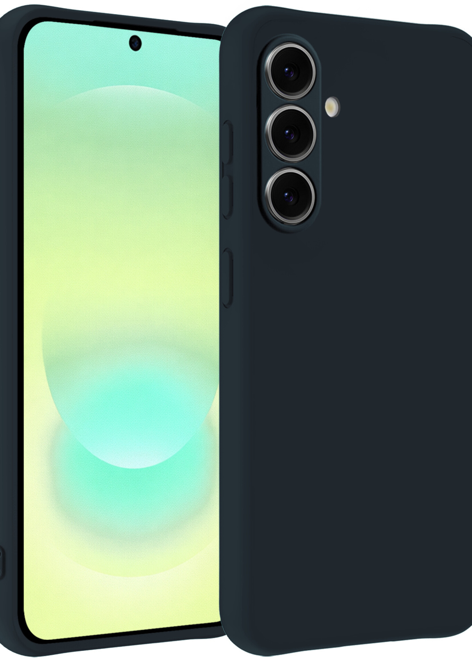 LUQ LUQ Samsung Galaxy A37 Hoesje Siliconen - Donkerblauw