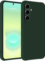 LUQ LUQ Samsung Galaxy A37 Hoesje Siliconen - Donkergroen