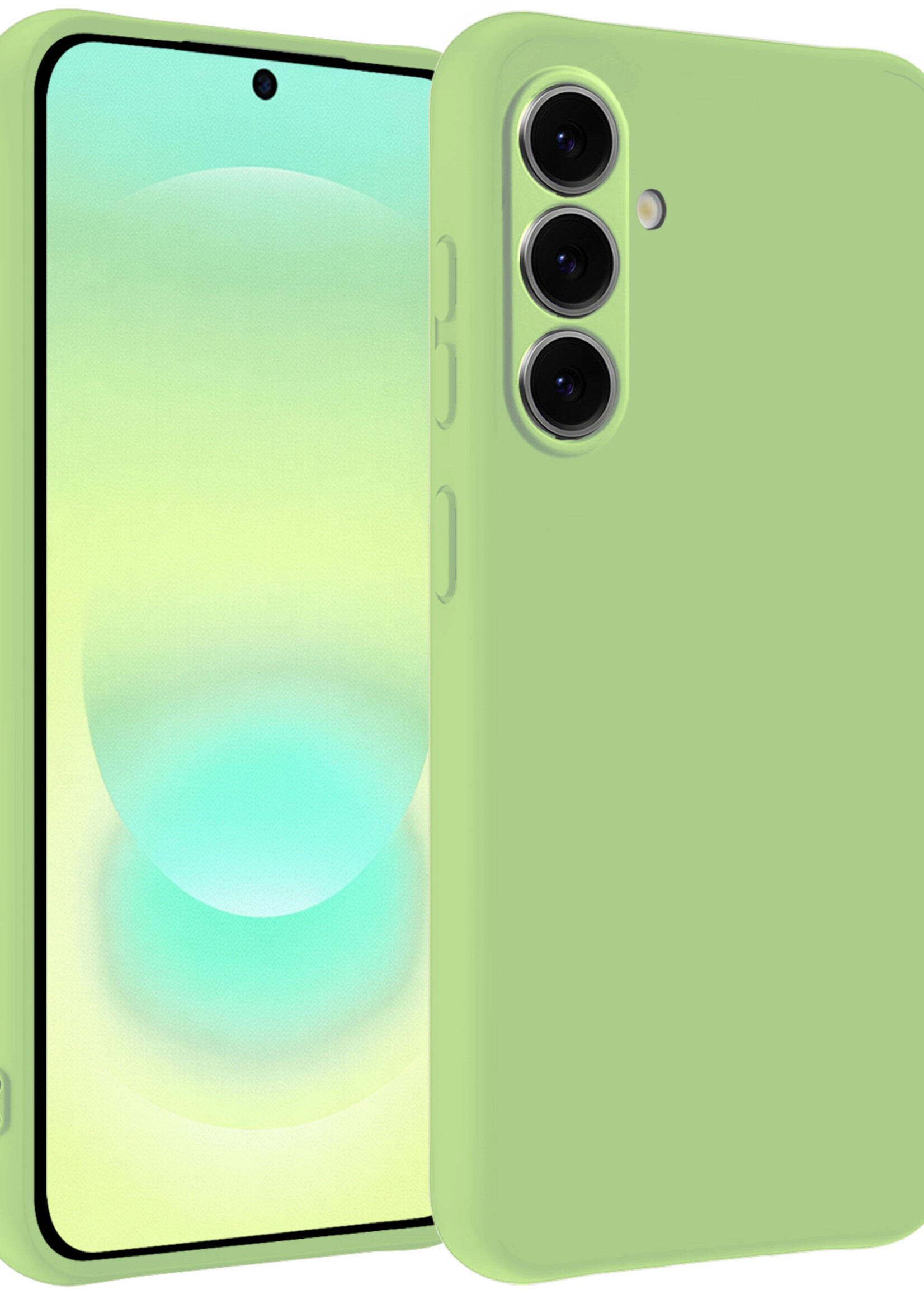 LUQ LUQ Samsung Galaxy A37 Hoesje Siliconen - Groen