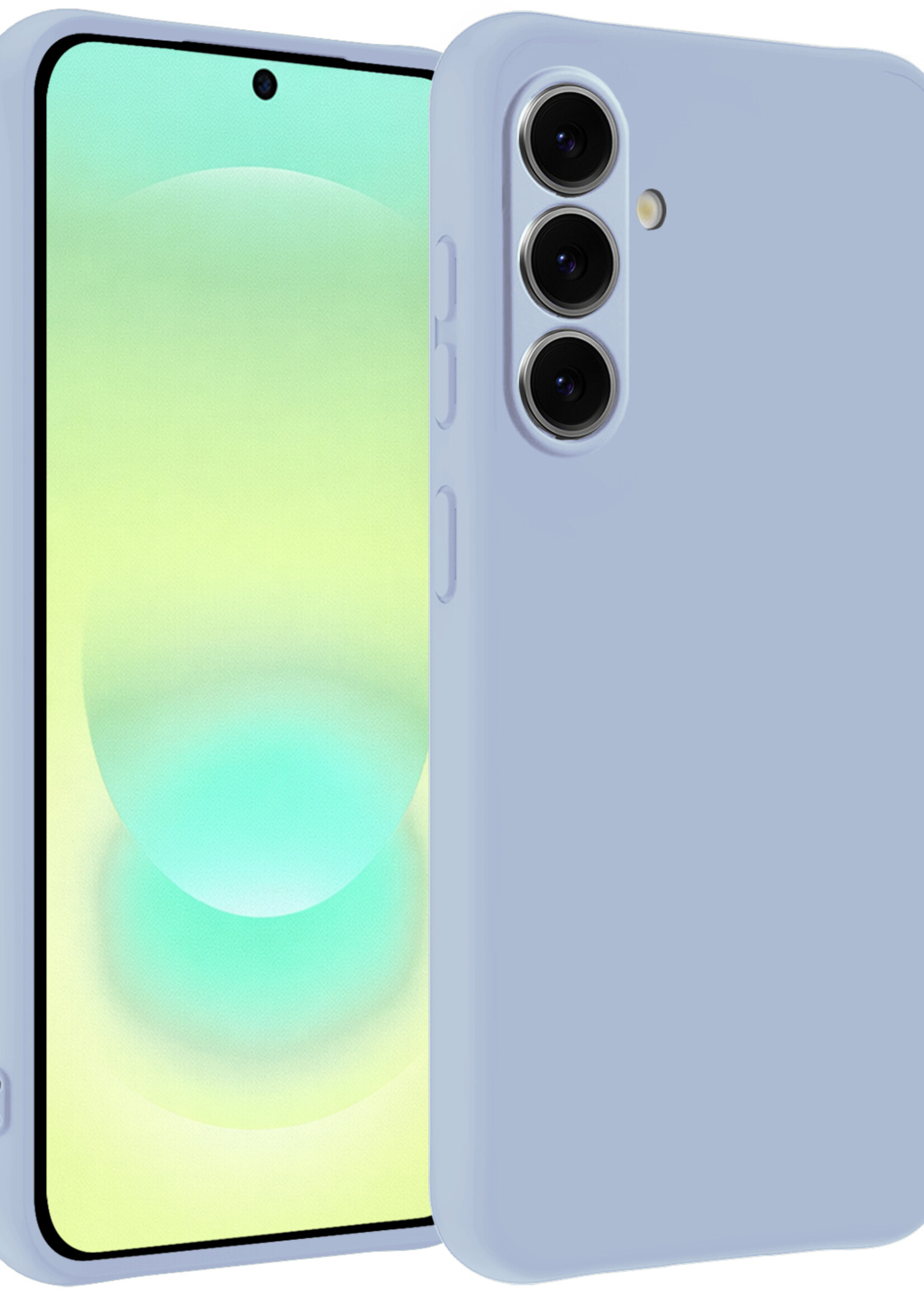 LUQ LUQ Samsung Galaxy A37 Hoesje Siliconen - Lichtblauw