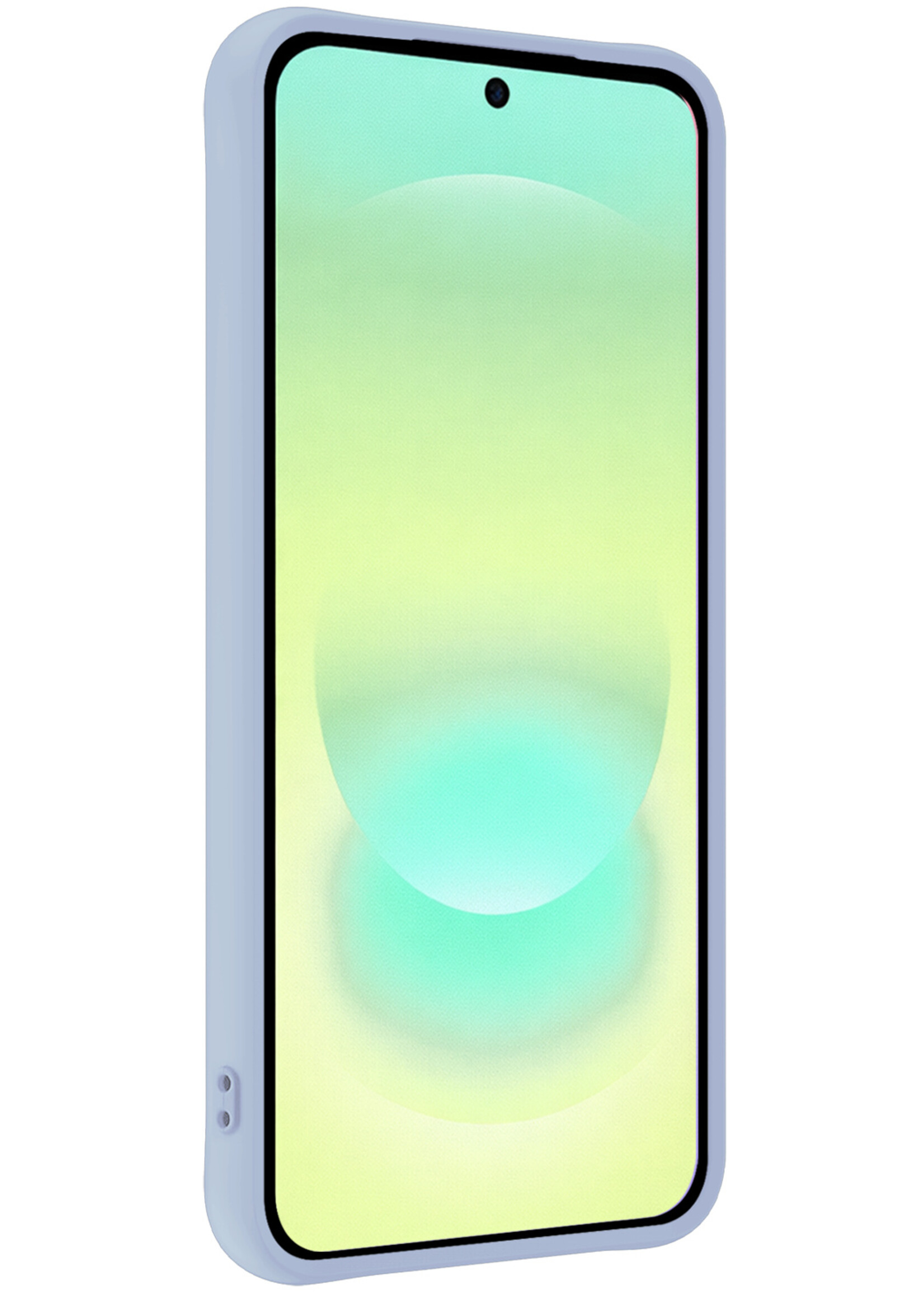 LUQ LUQ Samsung Galaxy A37 Hoesje Siliconen - Lichtblauw