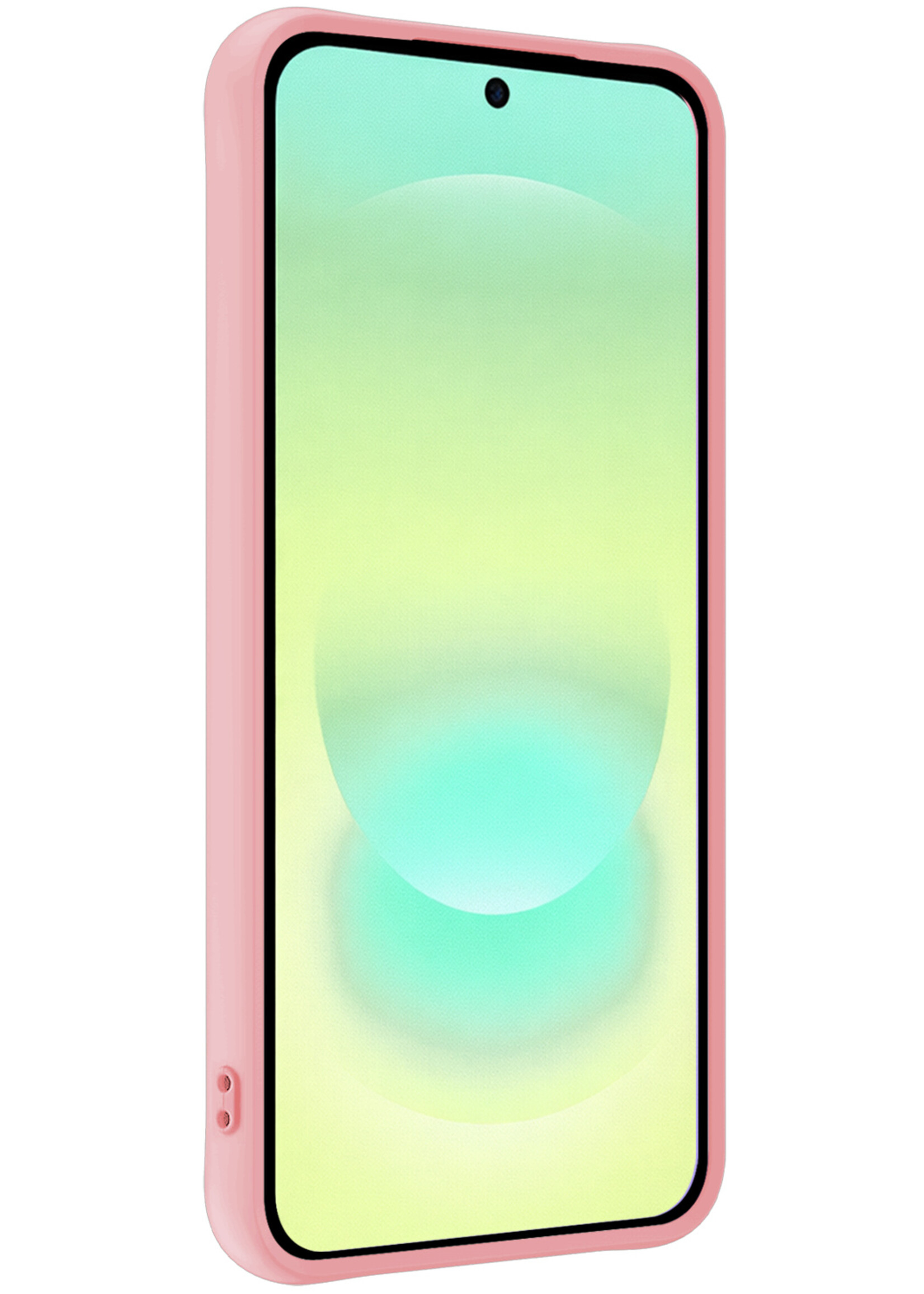 LUQ LUQ Samsung Galaxy A37 Hoesje Siliconen - Lichtroze