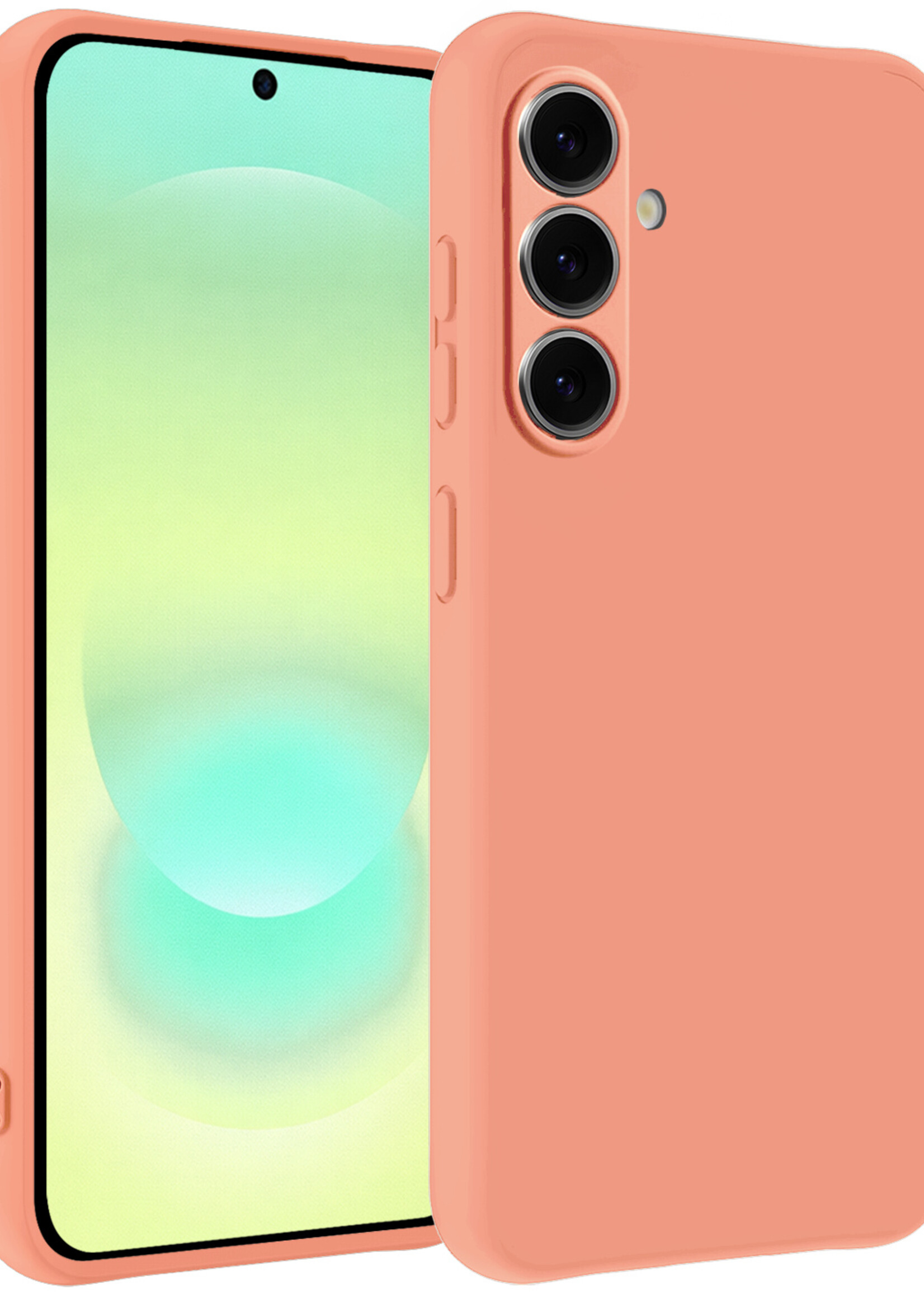 LUQ LUQ Samsung Galaxy A37 Hoesje Siliconen - Perzik