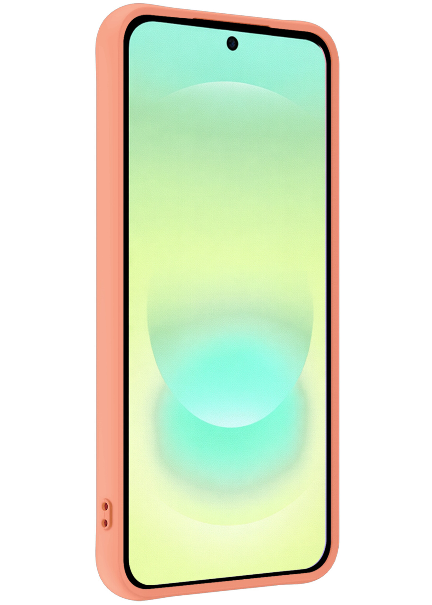 LUQ LUQ Samsung Galaxy A37 Hoesje Siliconen - Perzik