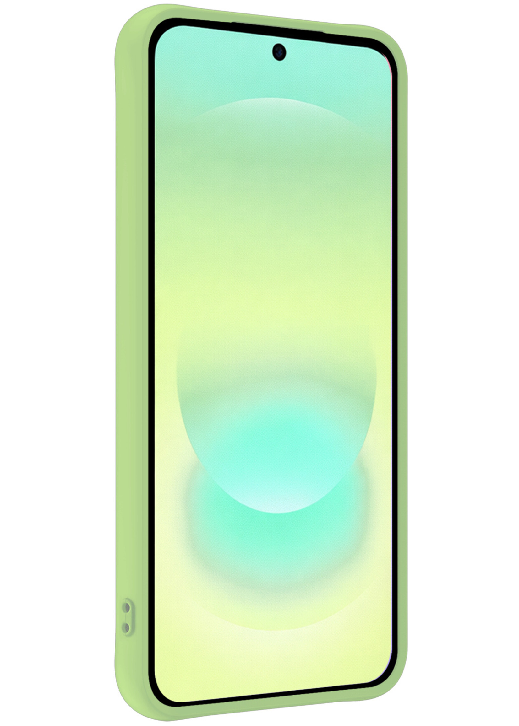 LUQ LUQ Samsung Galaxy A37 Hoesje Siliconen - Groen - 2 PACK