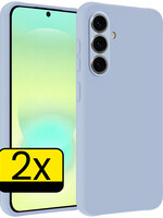 LUQ LUQ Samsung Galaxy A37 Hoesje Siliconen - Lichtblauw - 2 PACK