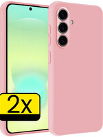 LUQ LUQ Samsung Galaxy A37 Hoesje Siliconen - Lichtroze - 2 PACK