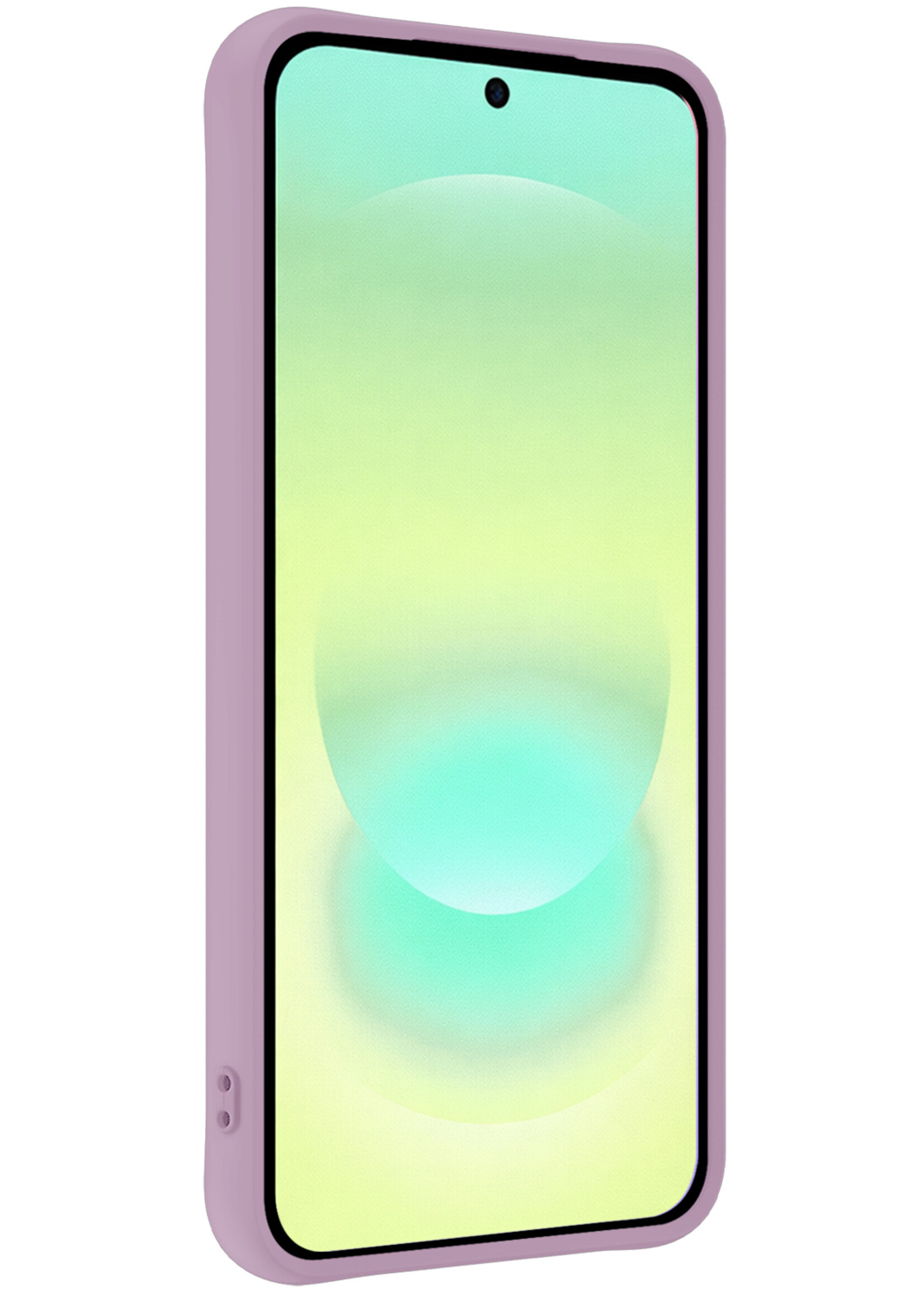 LUQ LUQ Samsung Galaxy A37 Hoesje Siliconen - Lila - 2 PACK