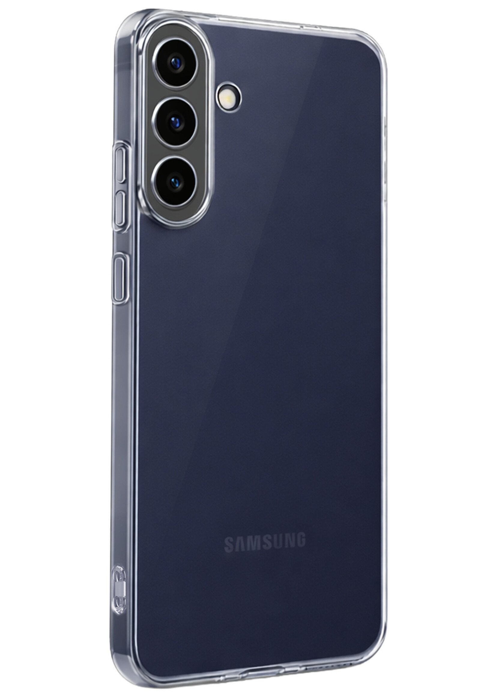 LUQ LUQ Samsung Galaxy A37 Hoesje Siliconen Met Screenprotector - Transparant