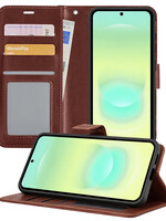 LUQ LUQ Samsung Galaxy A37 Hoesje Bookcase - Bruin
