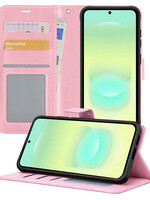 LUQ LUQ Samsung Galaxy A37 Hoesje Bookcase - Lichtroze