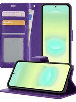 LUQ LUQ Samsung Galaxy A37 Hoesje Bookcase - Paars