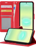 LUQ LUQ Samsung Galaxy A37 Hoesje Bookcase - Rood
