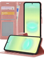LUQ LUQ Samsung Galaxy A37 Hoesje Bookcase - Rose Goud