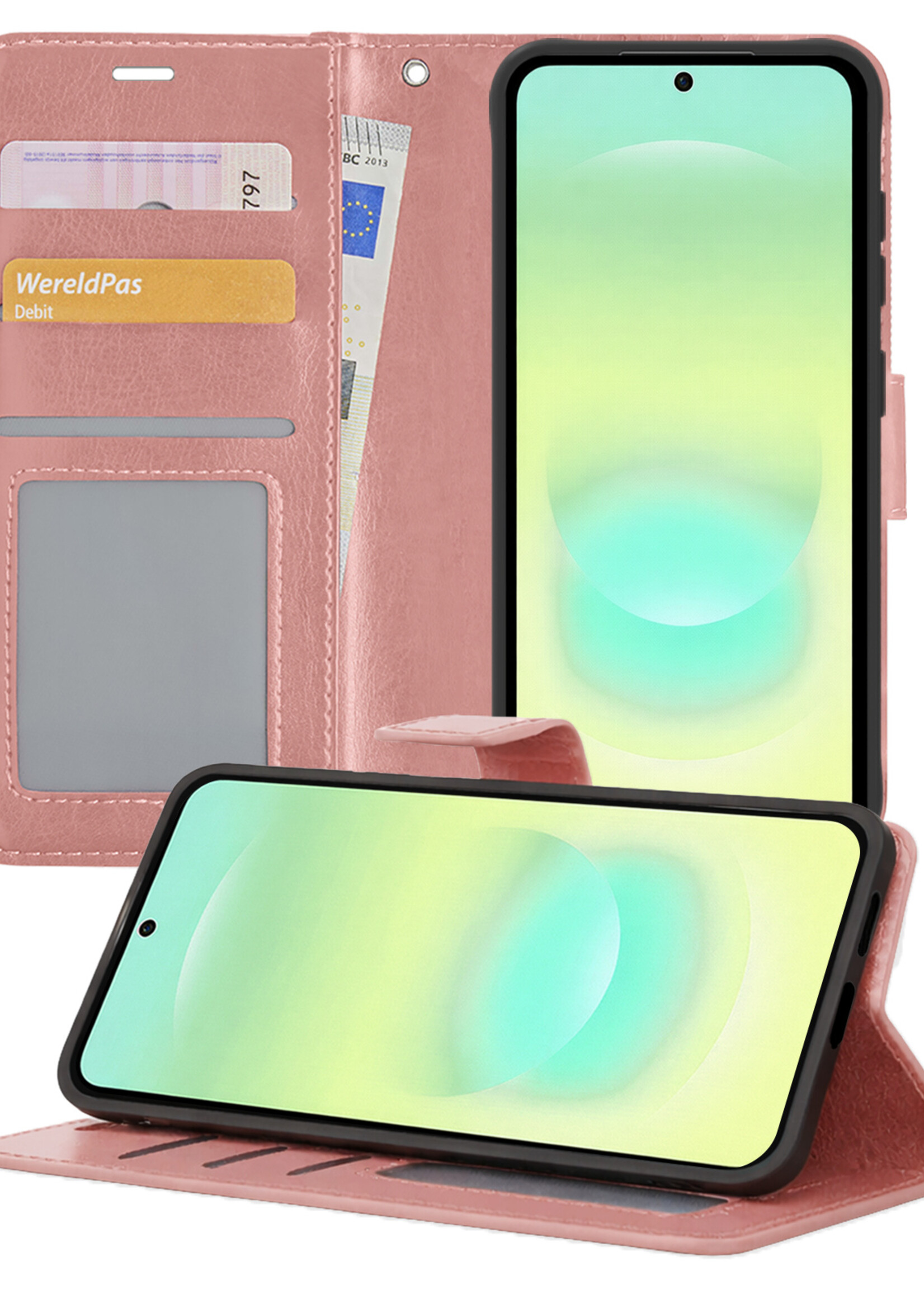 LUQ LUQ Samsung Galaxy A37 Hoesje Bookcase - Rose Goud