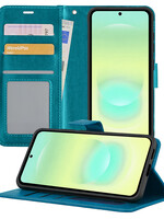 LUQ LUQ Samsung Galaxy A37 Hoesje Bookcase - Turquoise