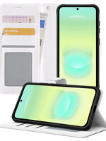 LUQ LUQ Samsung Galaxy A37 Hoesje Bookcase - Wit