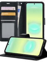LUQ LUQ Samsung Galaxy A37 Hoesje Bookcase - Zwart