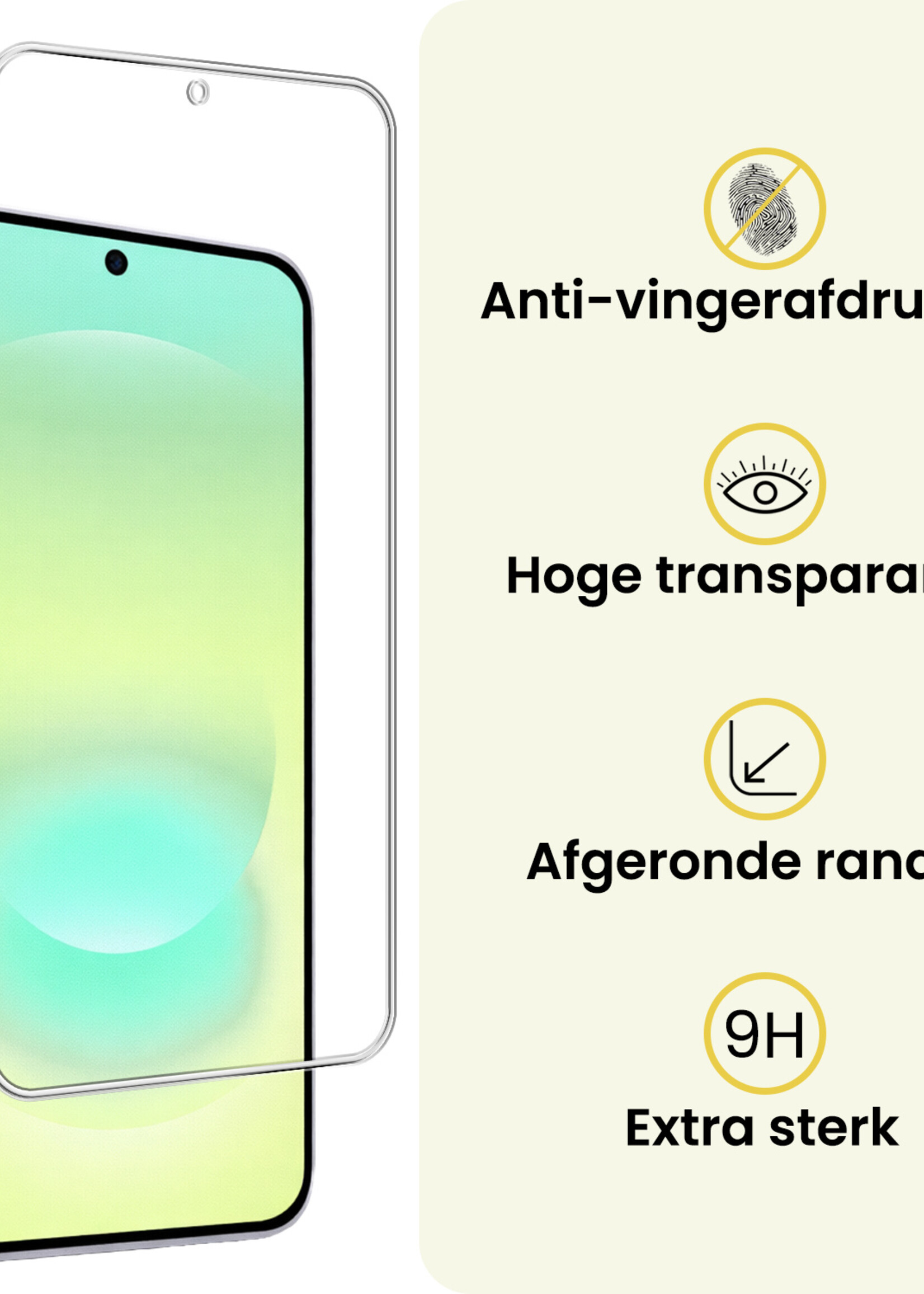 LUQ LUQ Samsung Galaxy A37 Hoesje Bookcase Met Screenprotector - Donkerroze