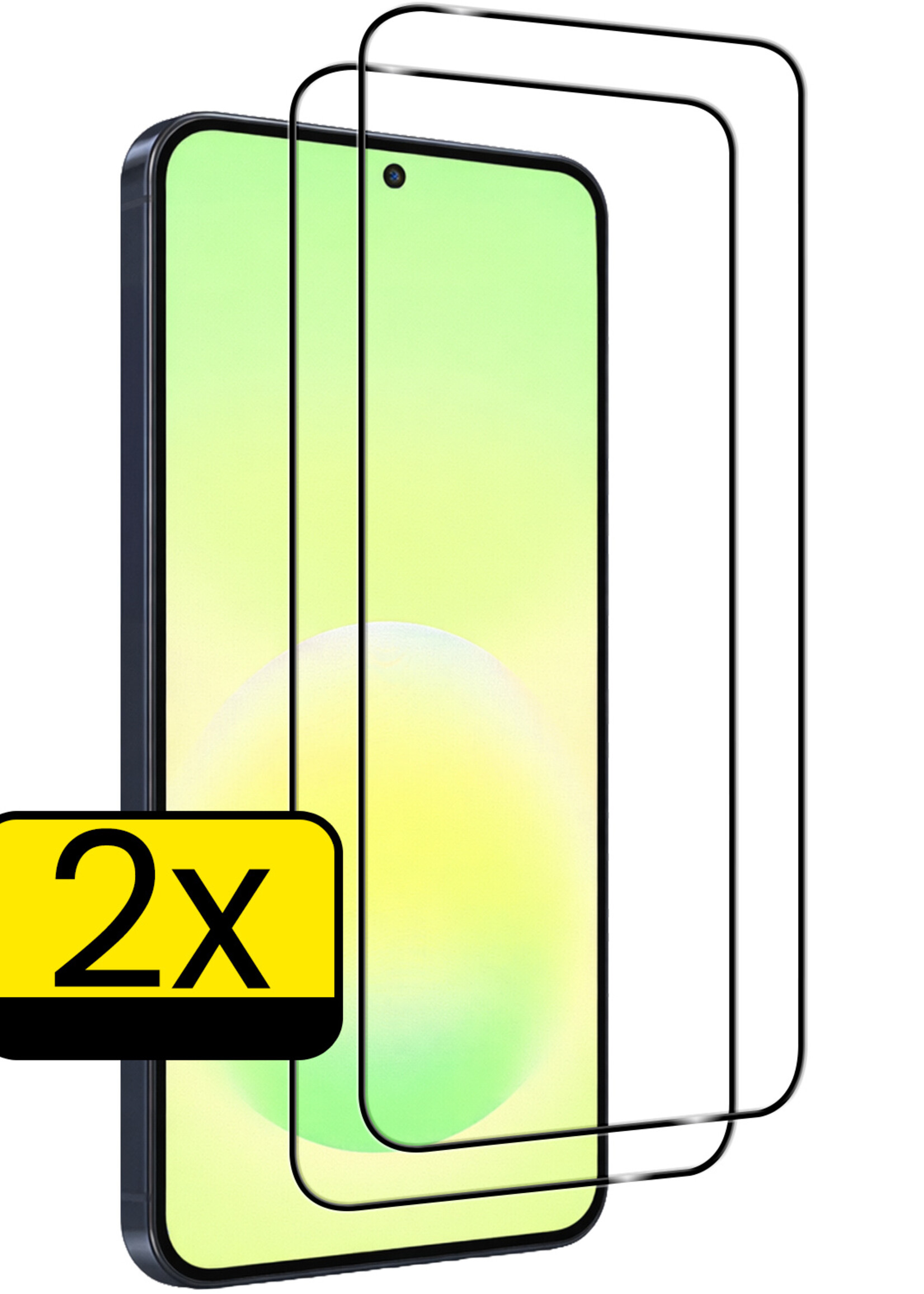 LUQ LUQ Samsung Galaxy A57 Screenprotector Glas Full Cover - 2 PACK