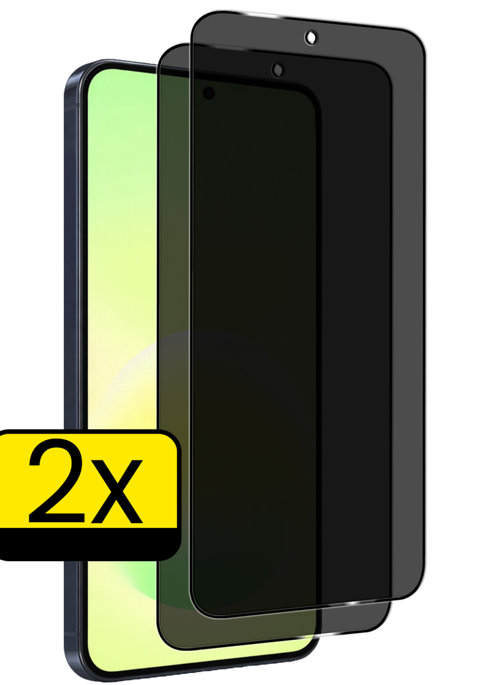 LUQ LUQ Samsung Galaxy A57 Screenprotector Glas Privacy - 2 PACK