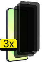 LUQ LUQ Samsung Galaxy A57 Screenprotector Glas Privacy - 3 PACK