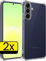 LUQ LUQ Samsung Galaxy A57 Hoesje Shockproof - Transparant - 2 PACK