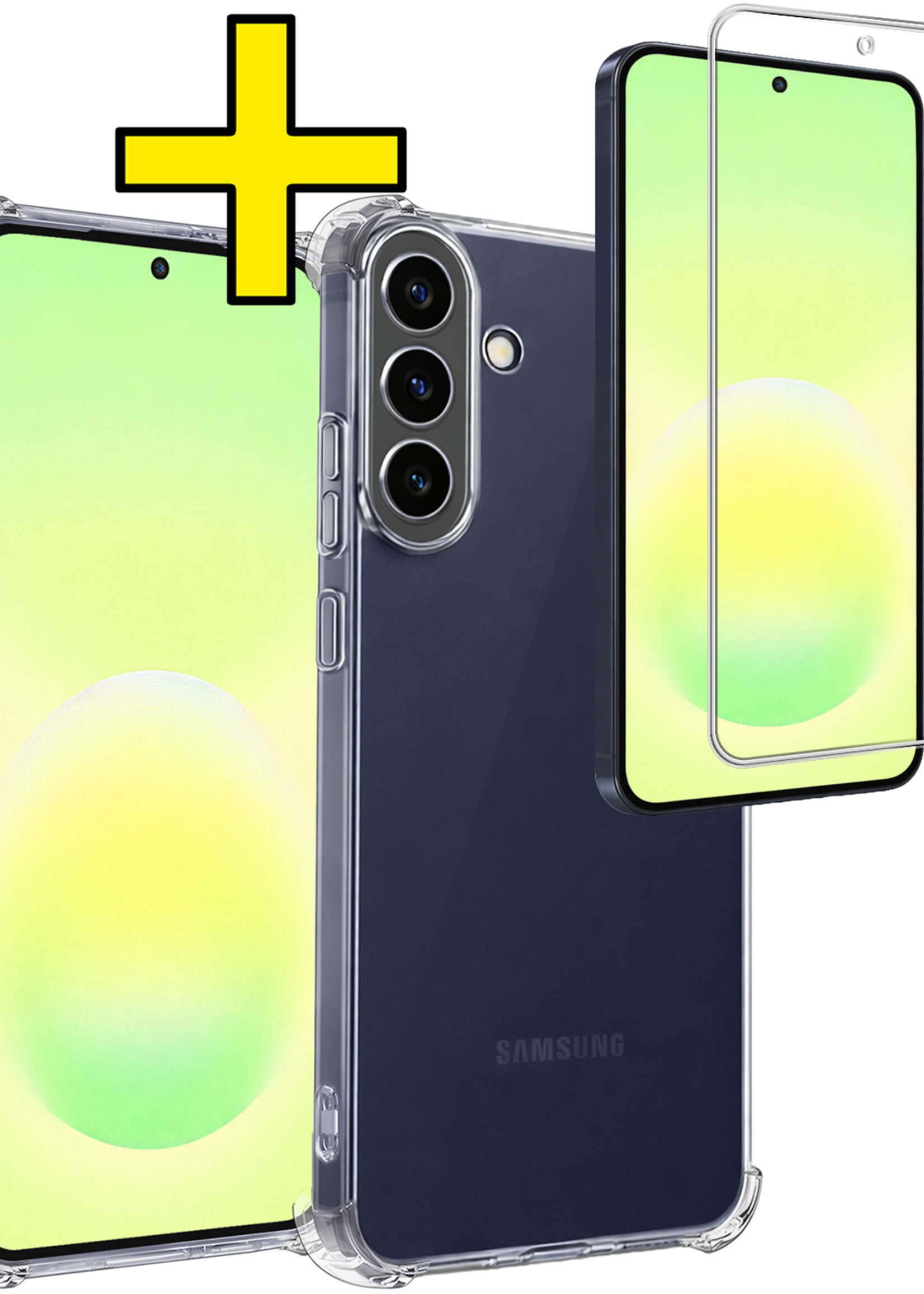 LUQ LUQ Samsung Galaxy A57 Hoesje Shockproof Met Screenprotector