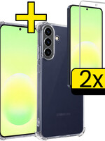 LUQ LUQ Samsung Galaxy A57 Hoesje Shockproof Met 2x Screenprotector