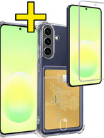 LUQ LUQ Samsung Galaxy A57 Hoesje Pashouder Met Screenprotector